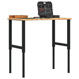 Vidaxl Workbench Rectangle 100x60x (71,5-98) cm en chêne brun clair