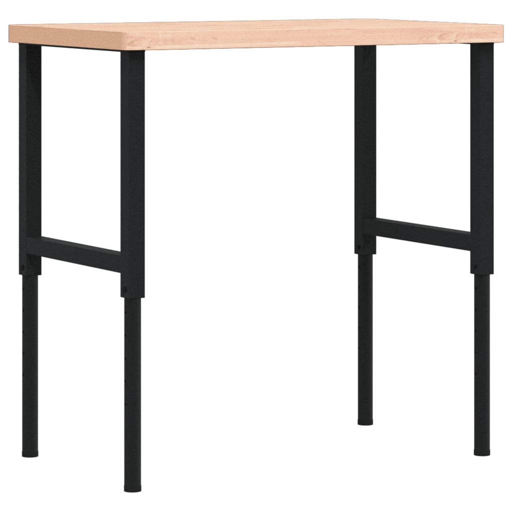 Vidaxl Workbench Rectangular 100x60x (73-99.5) Cm Solid beech wood
