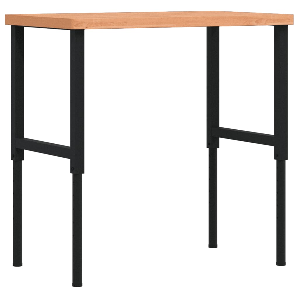 Vidaxl Workbench Rectangular 100x60x (73-99.5) Cm Solid beech wood