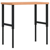 Vidaxl Workbench Rectangular 100x60x (73-99.5) Cm Solid beech wood