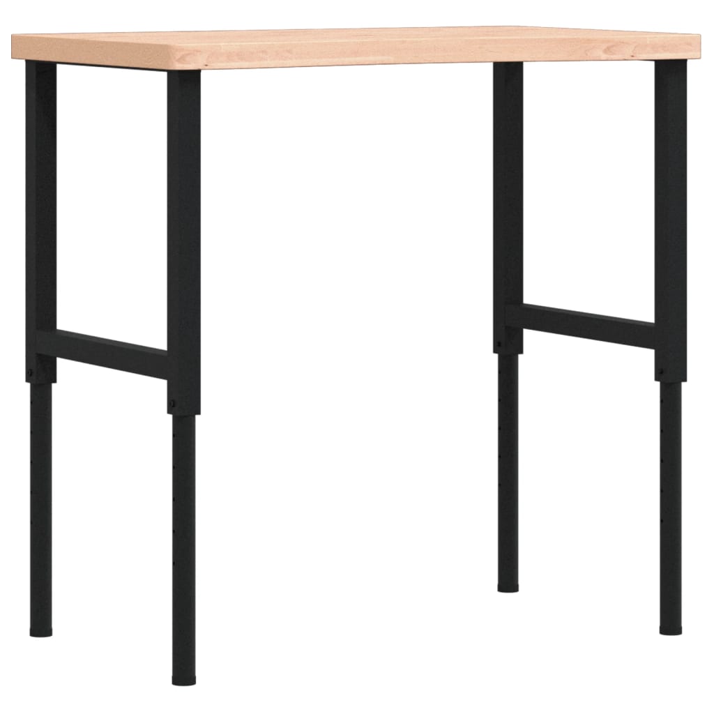 Vidaxl Workbench 100x (55-60) x (73-99.5) cm Solid beech wood