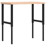 Vidaxl Workbench 100x (55-60) x (73-99.5) cm Solid beech wood