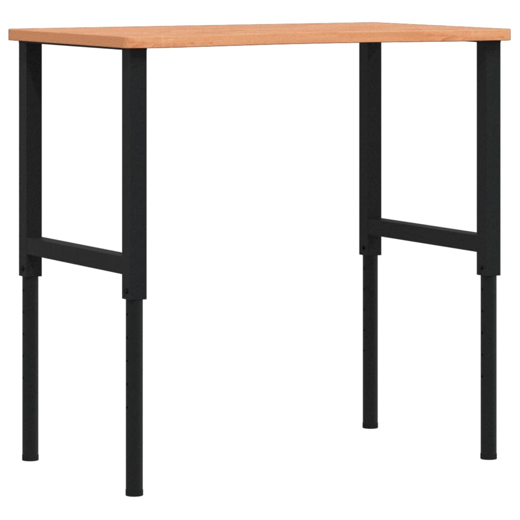 Vidaxl Workbench 100x (55-60) x (71.5-98) cm solid beech wood
