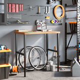 Vidaxl Workbench 100x (55-60) x (73-99.5) cm Solid beech wood