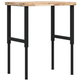 Vidaxl Workbench Rectangular 80x60x (73-99.5) Cm Solid Acaciahout