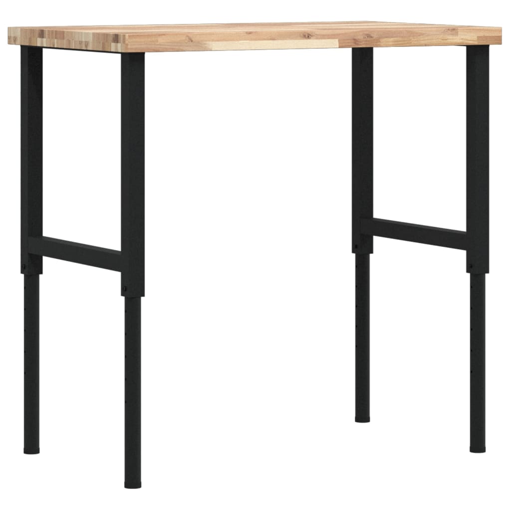 Vidaxl Workbench Rectangular 100x60x (73-99.5) Cm Solid Acaciahout