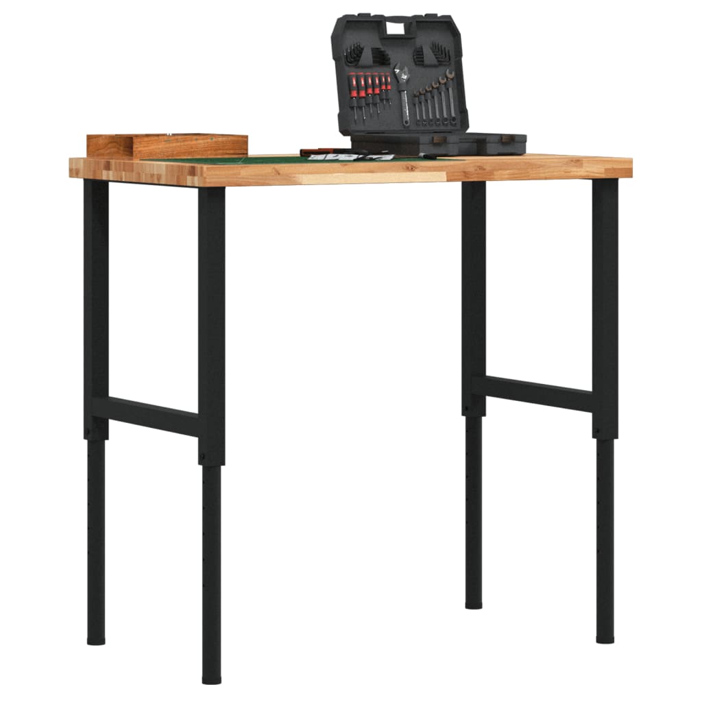 Vidaxl Workbench Rectangular 100x60x (73-99.5) CM Solid Acaciahout
