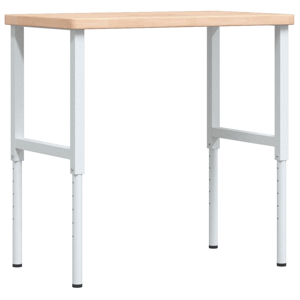 Vidaxl Workbench Rectangular 100x60x (73-99.5) cm Solid oak