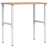 Vidaxl Workbench Rectangle 100x60x (71.5-98) cm oak light brown