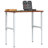 Vidaxl Workbench Rectangle 100x60x (71.5-98) cm oak dark brown