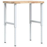 Vidaxl Workbench Rectangular 80x60x (73-99.5) cm Solid Acaciahout
