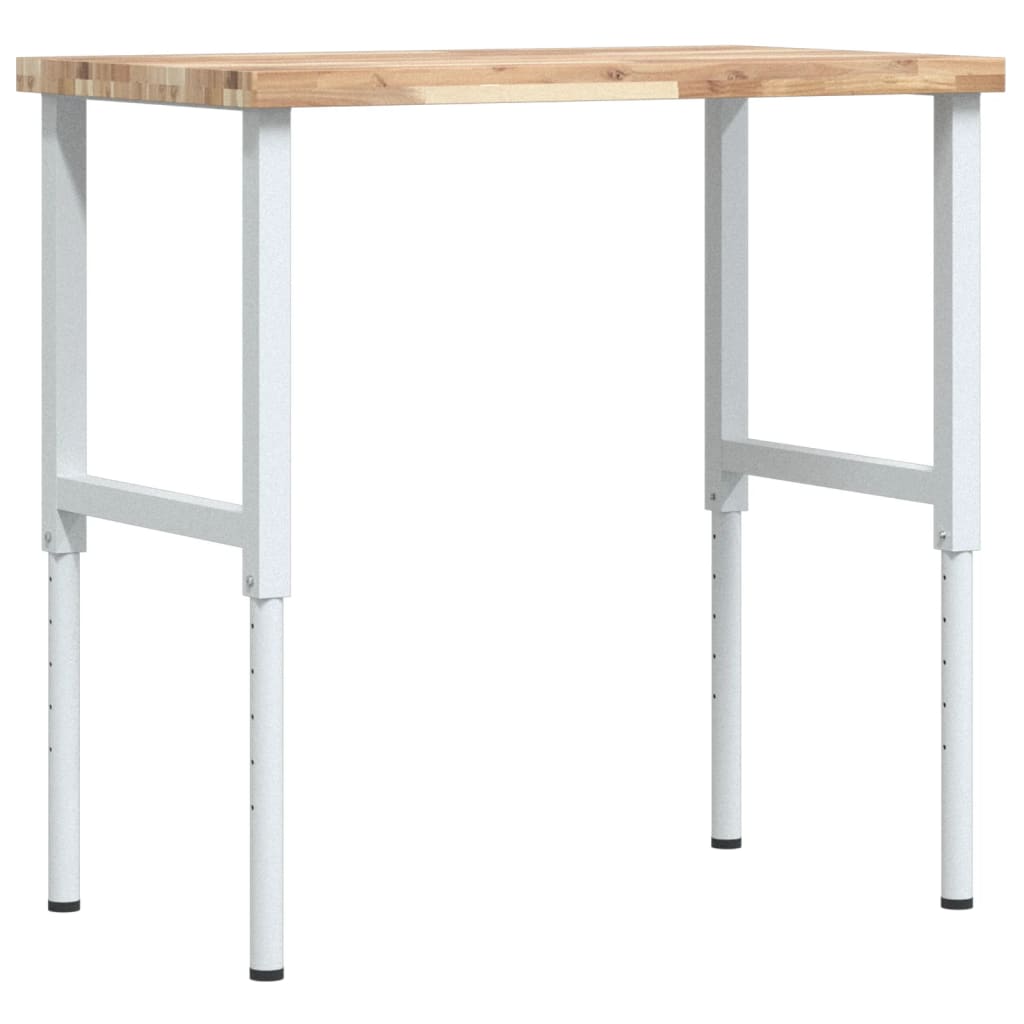 Vidaxl Workbench Rectangular 100x60x (73-99.5) Cm Solid Acaciahout