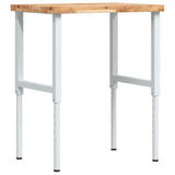 Vidaxl Workbench Rectangular 80x60x (73-99.5) cm Solid Acaciahout
