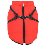 VidaXL dog coat with armor waterproof reflective red L44