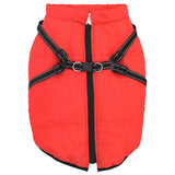 VidaXL dog coat with armor waterproof reflective red L68