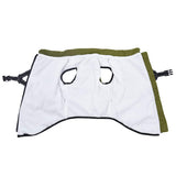 Vidaxl Hond Mantel mat Rüstung waasserdicht reflektiv Arméi gréng l52
