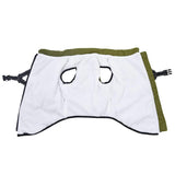 Vidaxl Dog coat with armor waterproof reflective army green L68