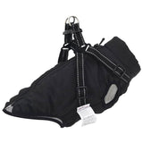 Vidaxl Hundebel mit Rüstung wasserdichte reflektierende schwarze L24