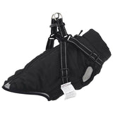 Vidaxl Hundebel mit Rüstung wasserdichte reflektierende schwarze L32