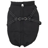 Vidaxl Dog Coat con armatura Black riflettente impermeabile L44