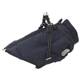 Vidaxl Dog coat with armor waterproof reflective navy blue L48