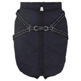 Vidaxl Dog coat with armor waterproof reflective navy blue L48