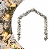 Vidaxl Christmas Garland s LED osvětlením 10 m PVC Green