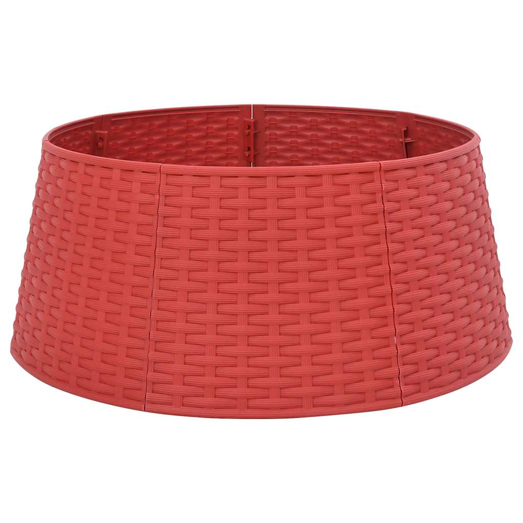 Vidaxl Weihnachtsbaumrock Ø56x23 cm Kunststoff rot