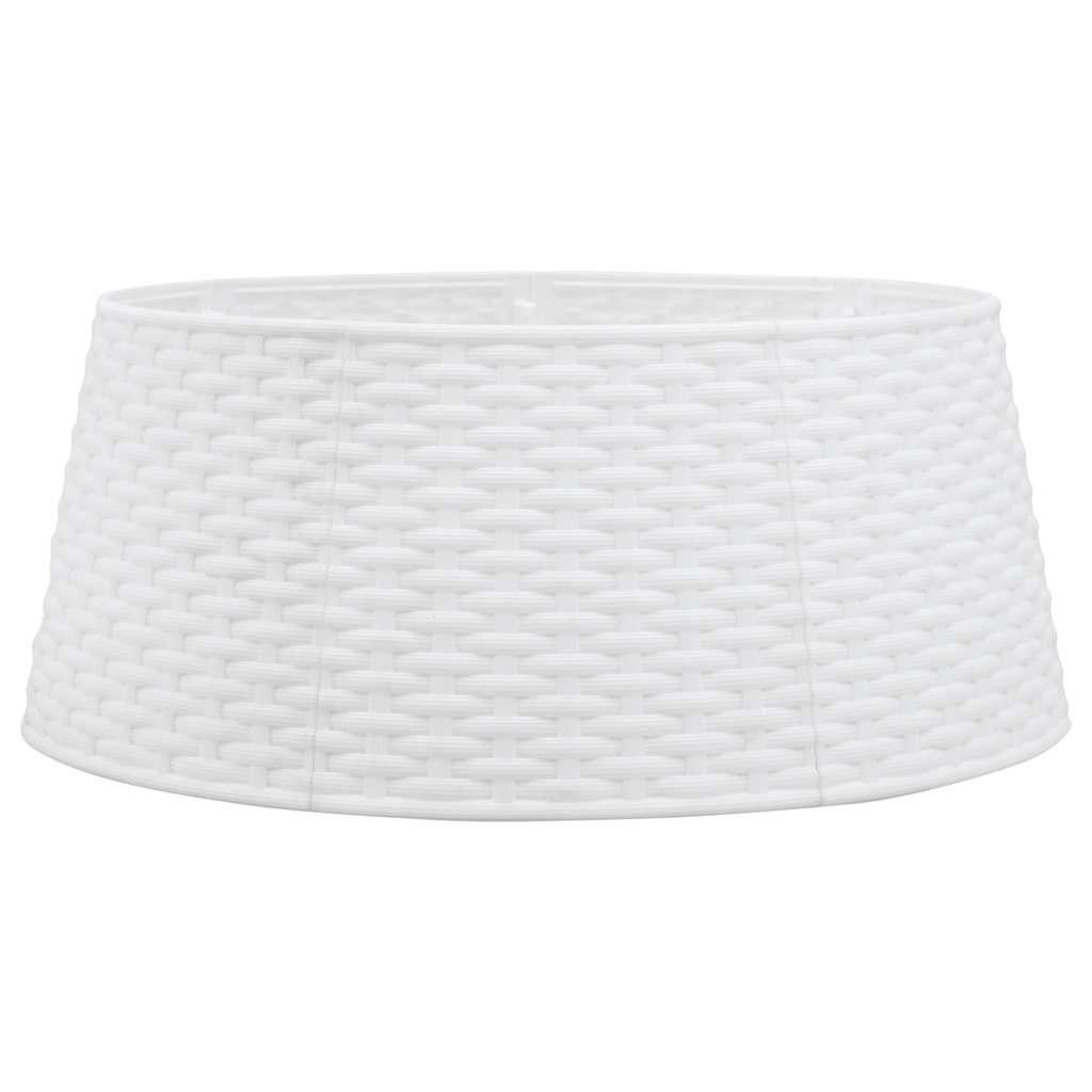Vidaxl Božično drevo krilo Ø56x23 cm plastična bela