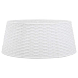 Vidaxl Božično drevo krilo Ø56x23 cm plastična bela