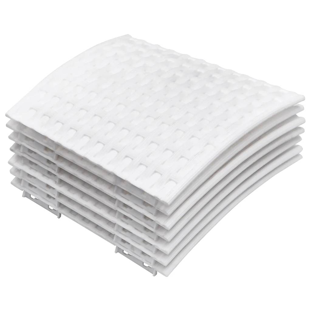 Vidaxl Božično drevo krilo Ø56x23 cm plastična bela