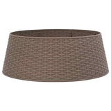 Vidaxl krilo za božično drevo Ø65x23 cm plastična rjava