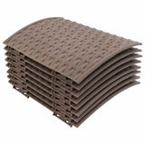 Vidaxl krilo za božično drevo Ø65x23 cm plastična rjava