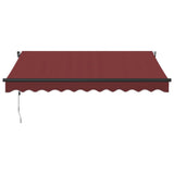 Bidaxl Luifel förlänger automatiskt 300x250 cm Bordeaux Red