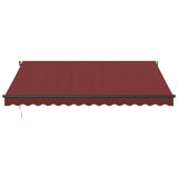 Vidaxl Luifel manually extends 400x300 cm Bordeaux red