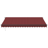 Vidaxl Luifel automatically extends 450x300 cm Bordeaux red