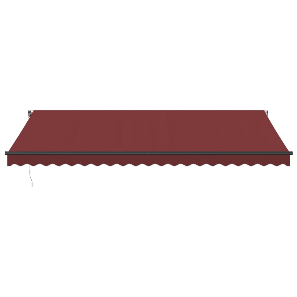Vidaxl Luifel manually extends 500x300 cm Bordeaux red