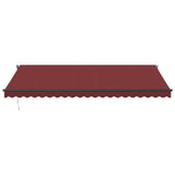 Vidaxl Luifel manually extends 500x300 cm Bordeaux red