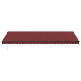 VidaXL Luifel automatic extendable 600x300 cm Bordeaux red