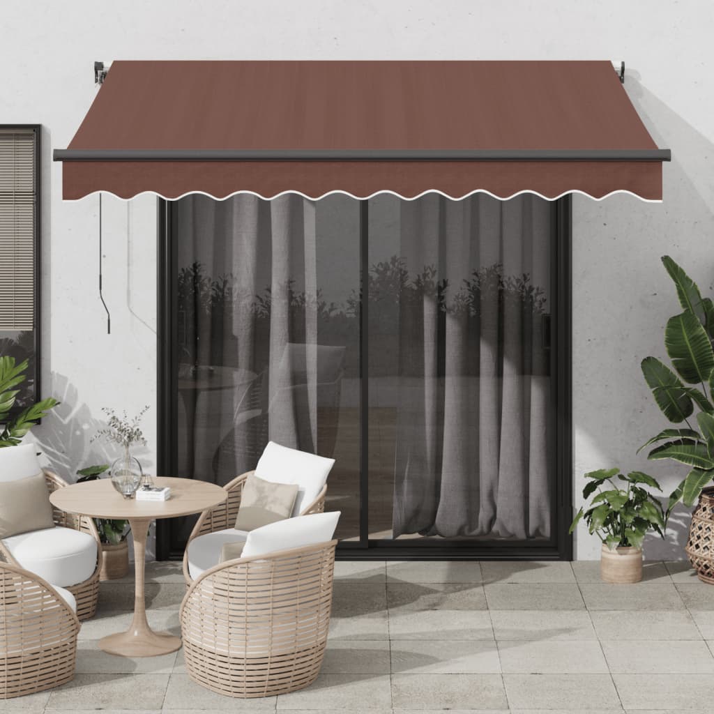 Vidaxl Luifel automatically extendable 300x250 cm brown
