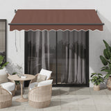 Vidaxl Luifel automatically extendable 300x250 cm brown