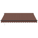 Vidaxl Luifel manually extends 400x300 cm brown