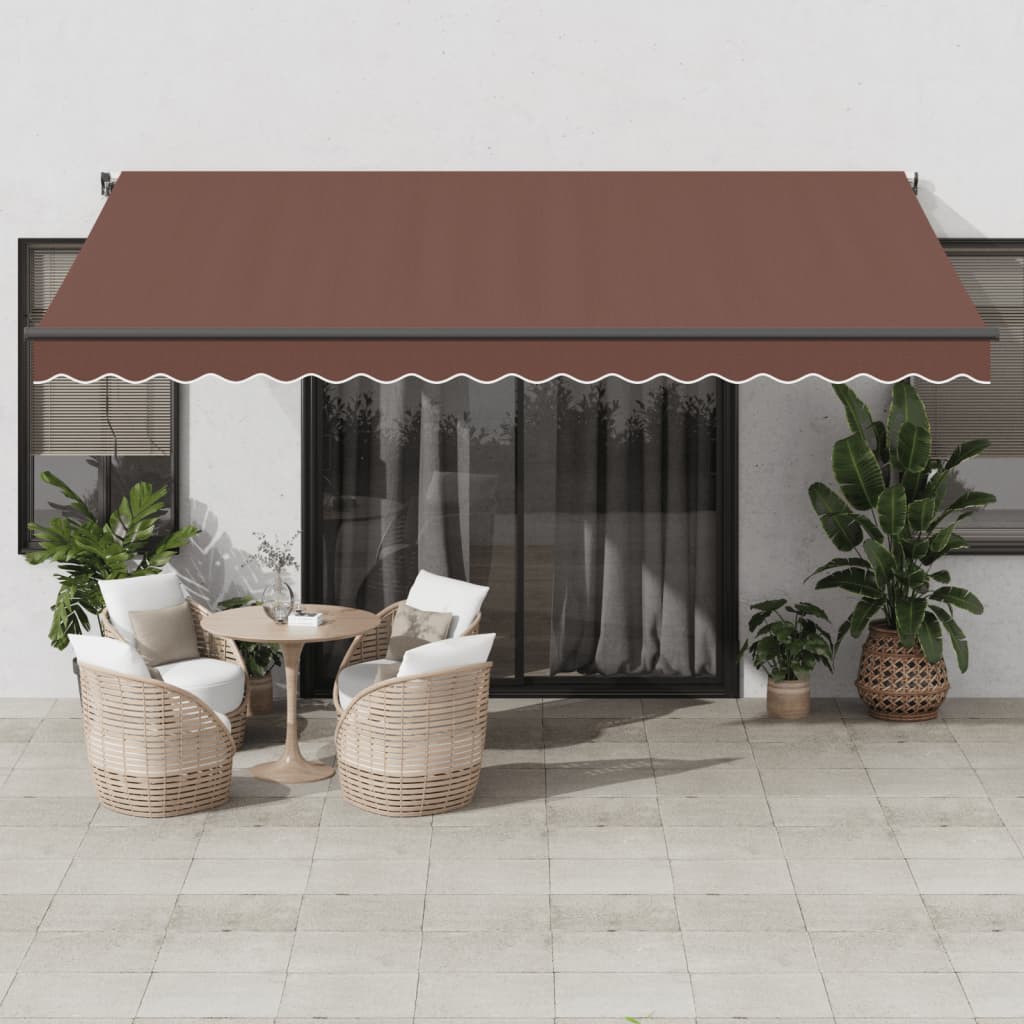 Vidaxl Luifel förlänger automatiskt 450x300 cm brunt