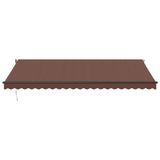 Vidaxl Luifel förlänger manuellt 500x300 cm brunt