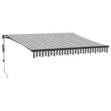 Vidaxl Luifel automatically extends 300x250 cm anthracite and white
