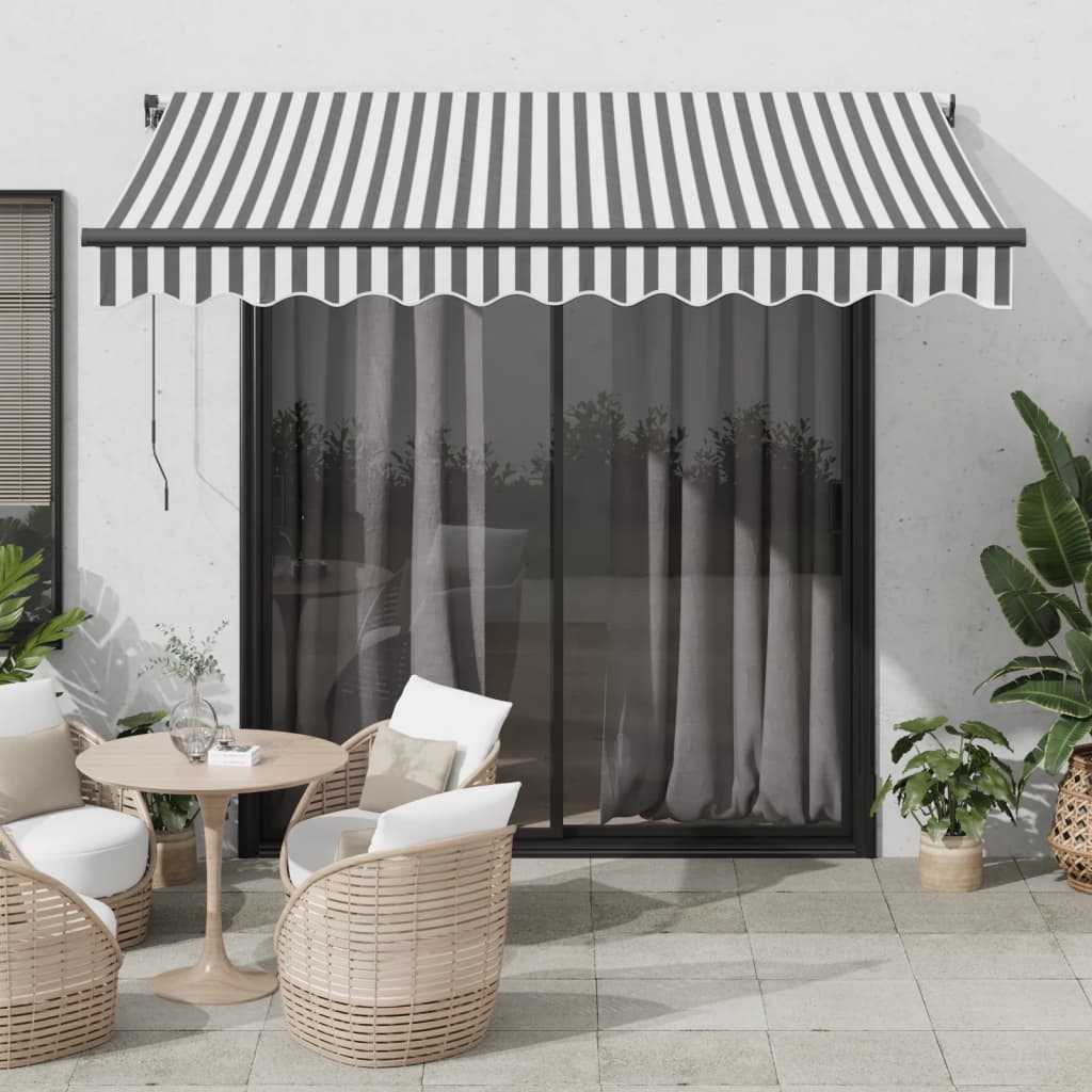 Vidaxl Luifel automatically extends 300x250 cm anthracite and white