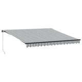 Vidaxl Luifel manually extends 400x300 cm anthracite and white