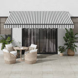 Vidaxl Luifel manually extends 400x300 cm anthracite and white
