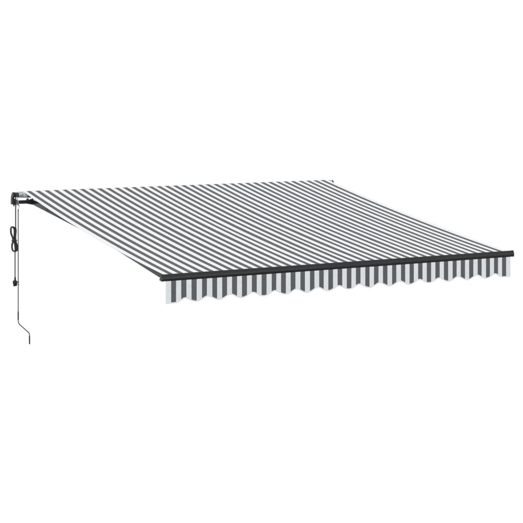 Vidaxl Luifel automatically extends 450x300 cm Anthracite color and white