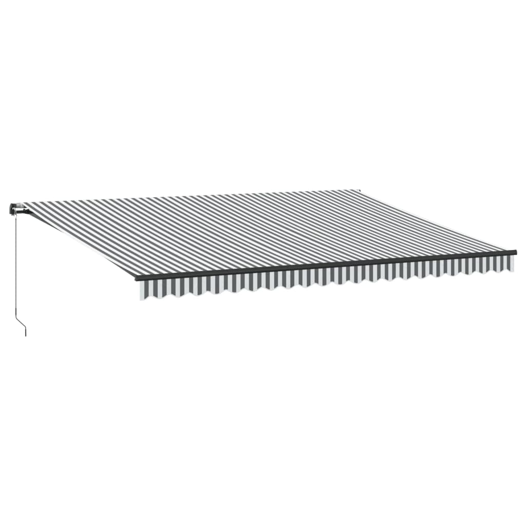 Vidaxl Luifel förlänger manuellt 500x300 cm antracit och vit